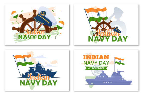 13 Indian Navy Day Illustration