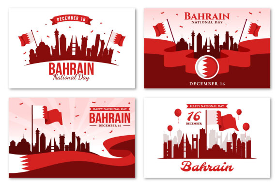 14 Bahrain National Day Illustration
