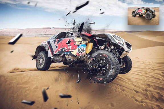 3D Shatter Photoshop Action