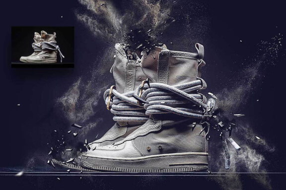 3D Shatter Photoshop Action