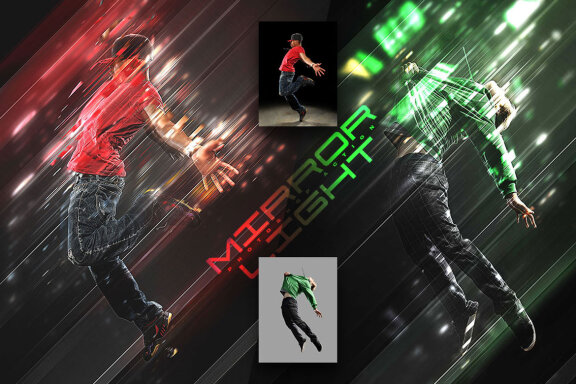 Mirror Light Photoshop Action