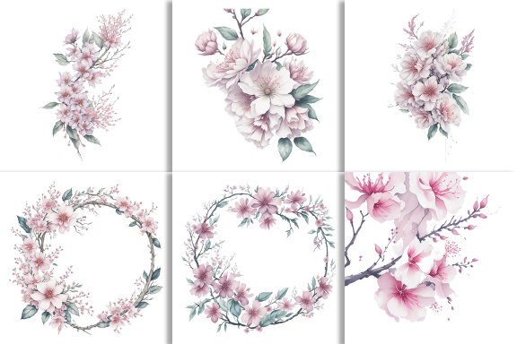 Watercolor Floral Flower Design