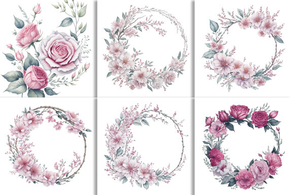 Watercolor Floral Flower Design