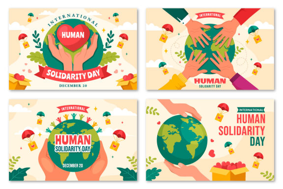 13 International Human Solidarity Day Illustration