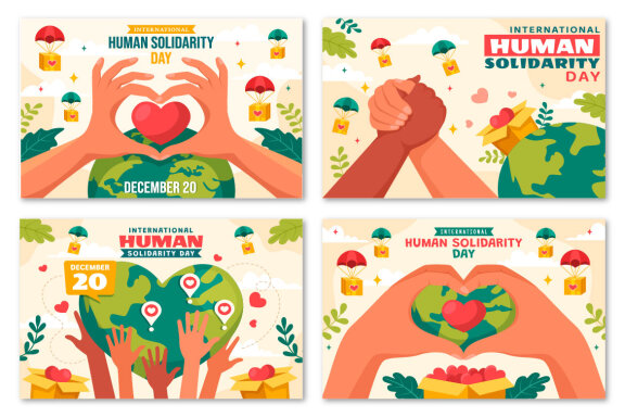 13 International Human Solidarity Day Illustration
