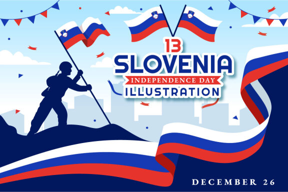 13 Slovenia Independence Day Illustration