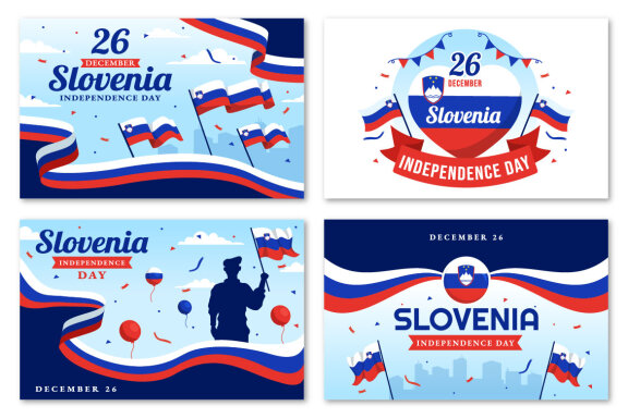 13 Slovenia Independence Day Illustration