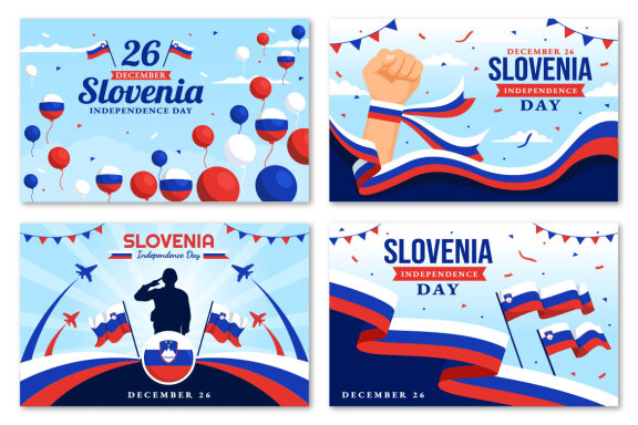 13 Slovenia Independence Day Illustration
