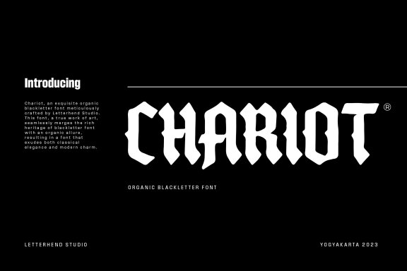 Chariot - Organic Blackletter
