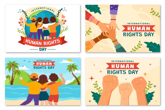 12 International Human Rights Day Illustration