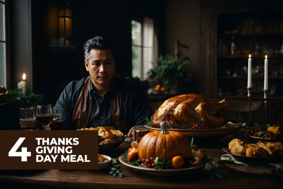 4 Thanksgiving Day Meal Stock Images