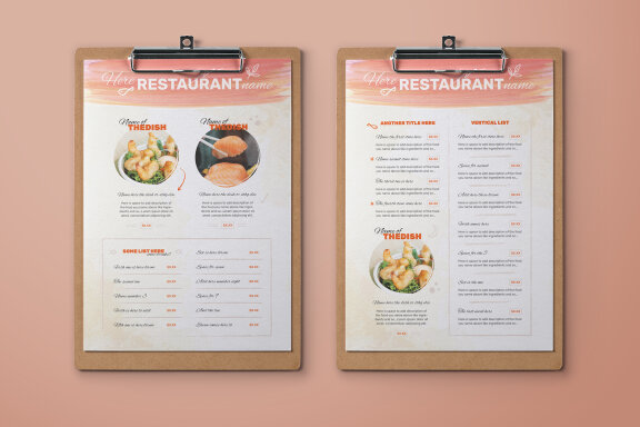 Japanese Food Menu Full Stationery
