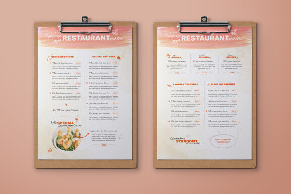 Japanese Food Menu Full Stationery