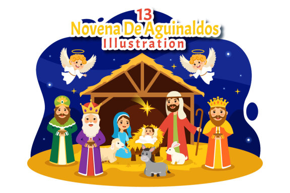13 Novena De Aguinaldos Illustration