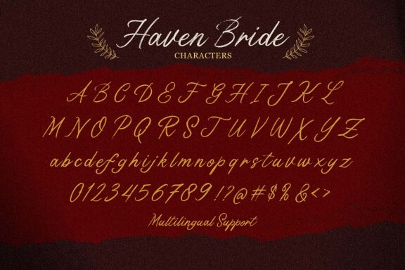 Haven Bride - Handwritten Brush Script