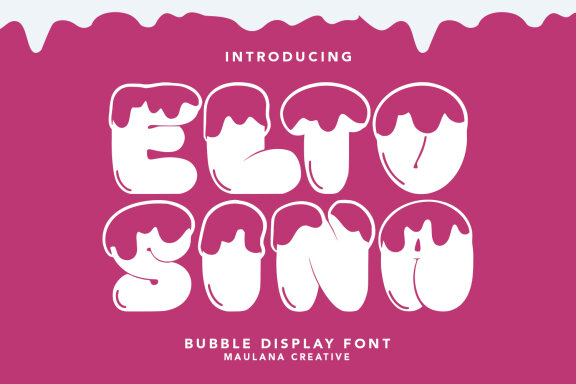 Eltosina Bubble Display Font