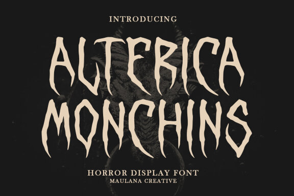 Alterica Monchins Horror Display Font