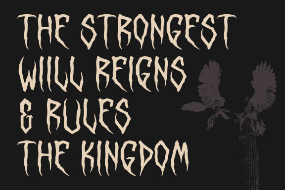Alterica Monchins Horror Display Font