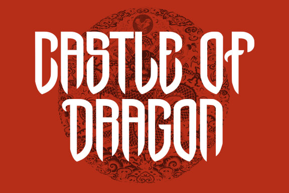 Dark Dragon Gothic Display Typeface