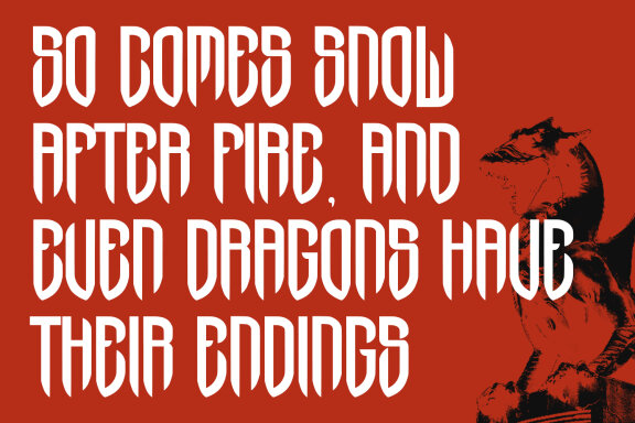 Dark Dragon Gothic Display Typeface