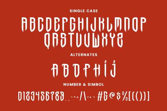 Dark Dragon Gothic Display Typeface