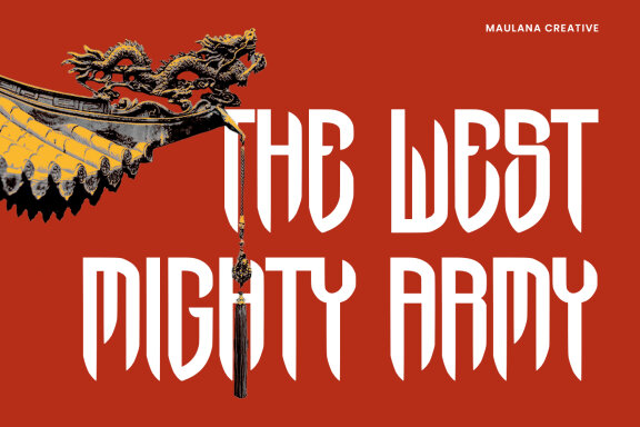 Dark Dragon Gothic Display Typeface