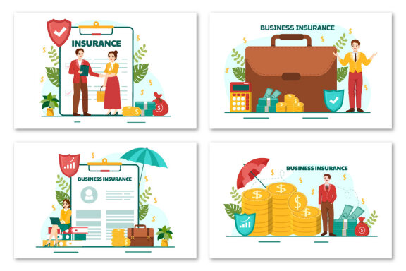 12 Business Insurance Illustration