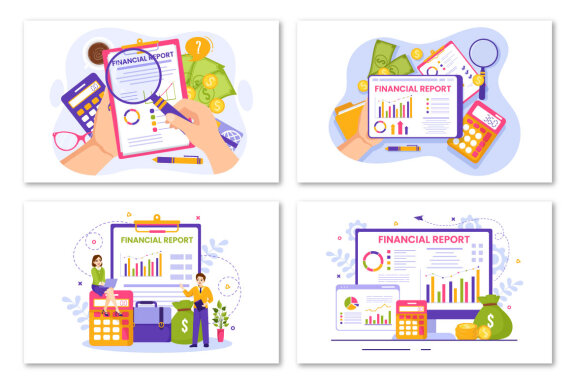 12 Financial Report Illustration