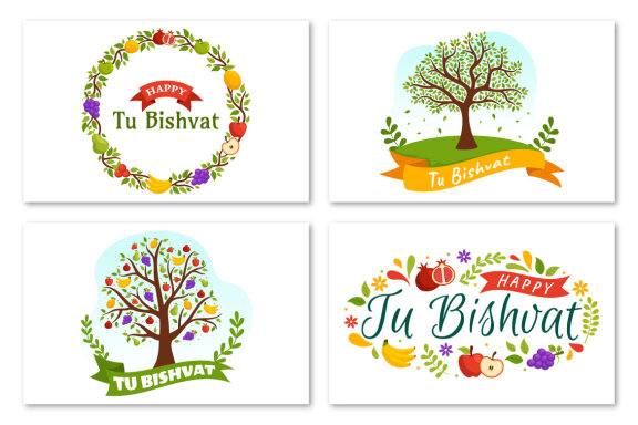 13 Happy Tu Bishvat Illustration