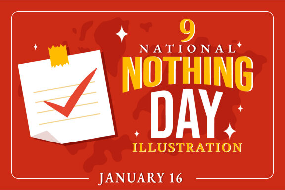 9 National Nothing Day Illustration