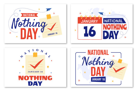 9 National Nothing Day Illustration