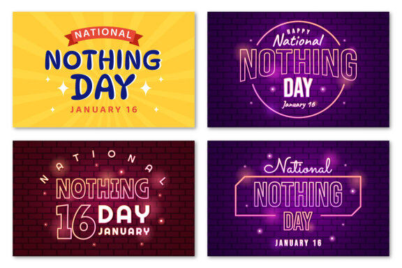 9 National Nothing Day Illustration