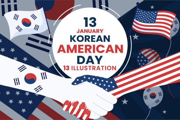 13 Korean American Day Illustration