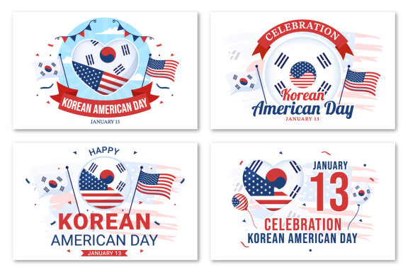 13 Korean American Day Illustration