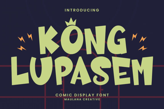 Kong Lupasem Comic Display Font