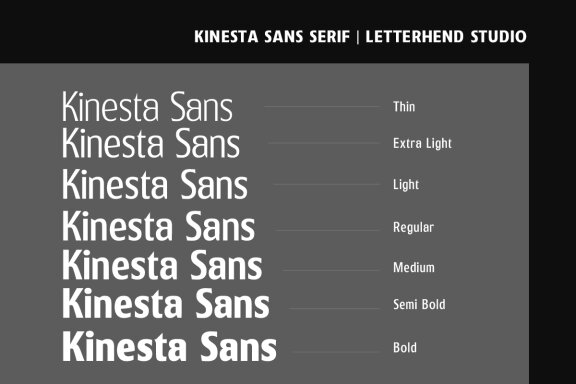 Kinesta Sans - Variable Typeface