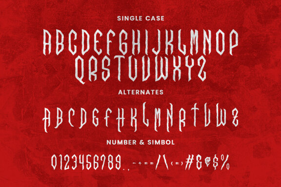 Nazzaric Horror Display Typeface