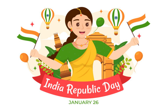 14 India Republic Day Illustration