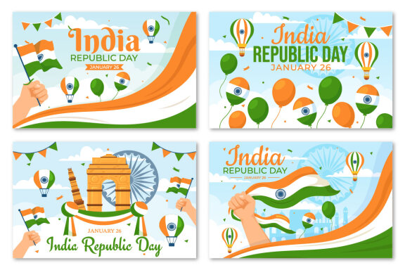 14 India Republic Day Illustration