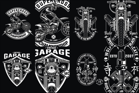 Biker Design Set 1
