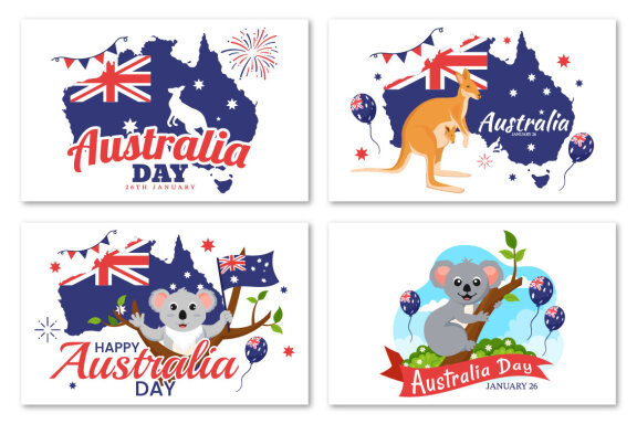17 Happy Australia Day Illustration