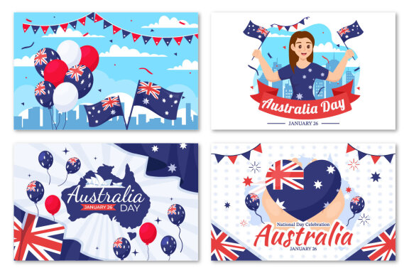 17 Happy Australia Day Illustration