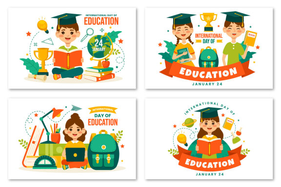 12 International Education Day Illustration