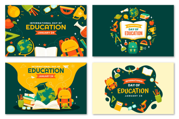 12 International Education Day Illustration