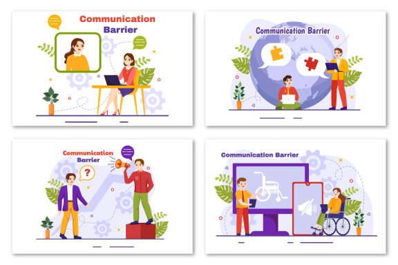 12 Communication Barrier Illustration