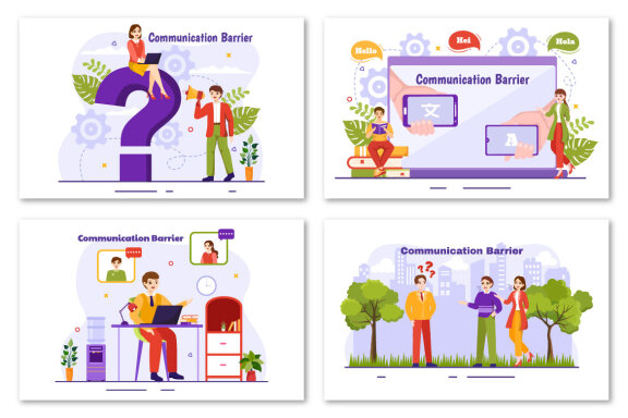 12 Communication Barrier Illustration