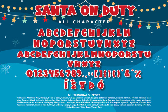 Santa On Duty FREE Christmas Font