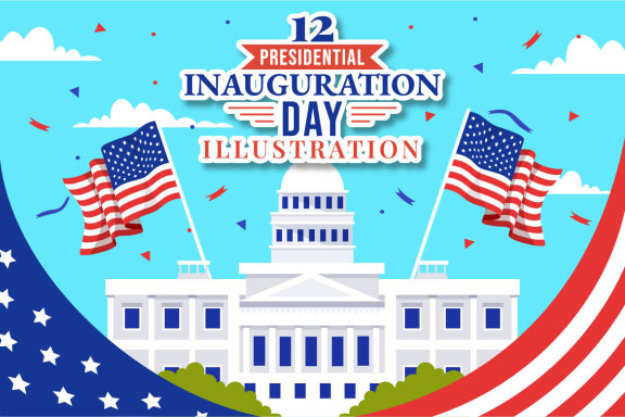 12 USA Presidential Inauguration Day Illustration