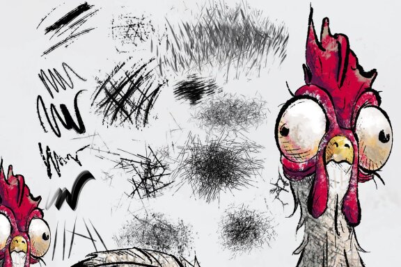 Chicken Scratch Procreate Brushes
