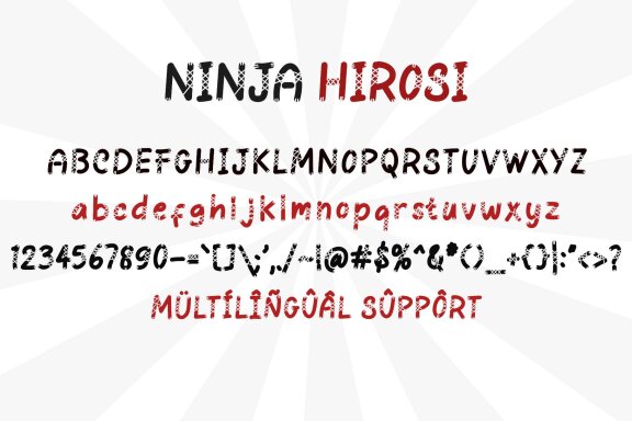 Ninja Hirosi FREE Playful Font